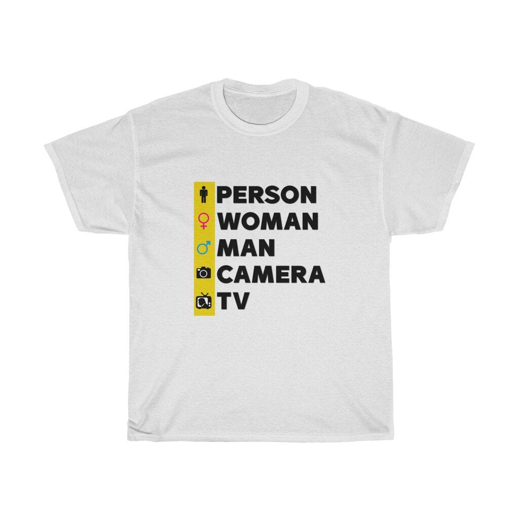 The IQ Test AND a Shirt! Person, Woman, Man, Camera, TV for you!!